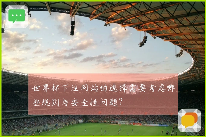 世界杯下注网站的选择需要考虑哪些规则与安全性问题？