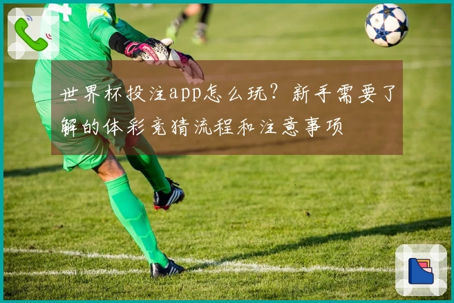 世界杯投注app怎么玩？新手需要了解的体彩竞猜流程和注意事项